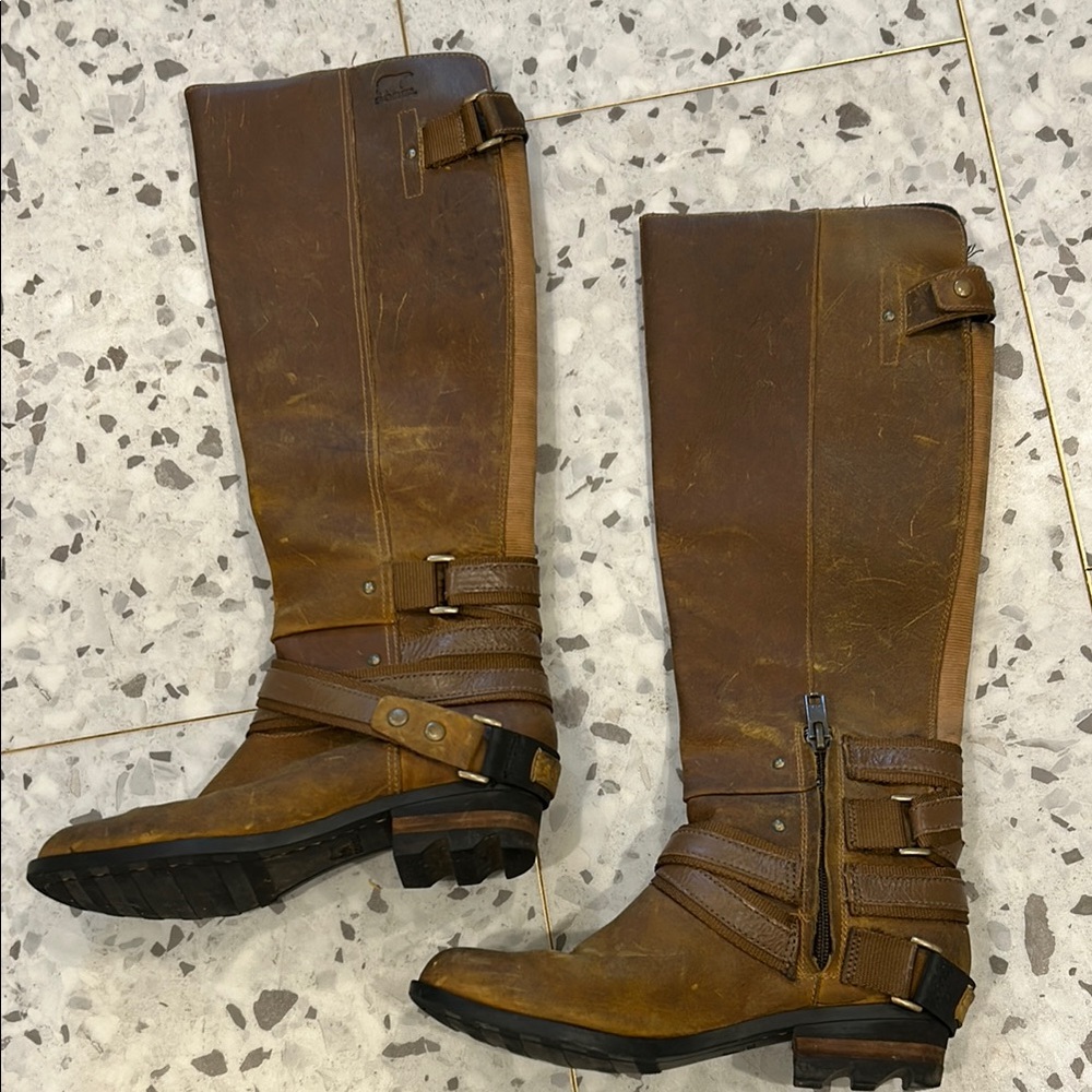 Sorel Lolla Tall Suede Leather Boots